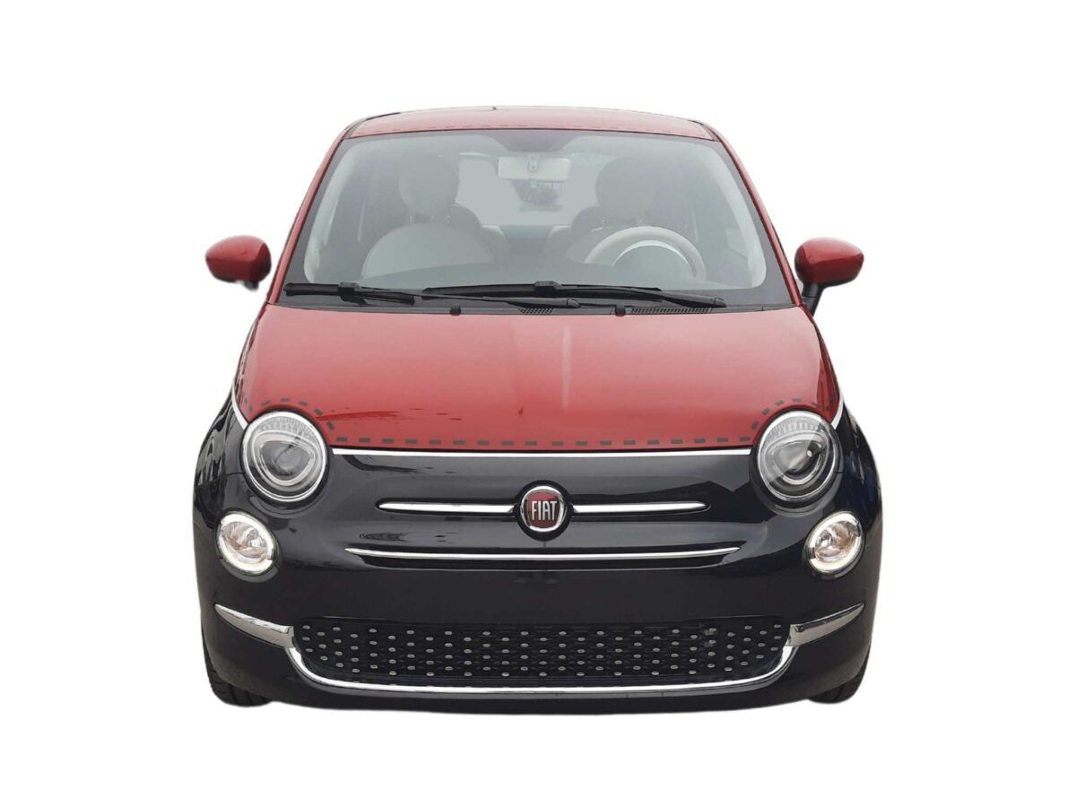 Fiat 500 híbrido GLP gasolina de km0, bicolor rojo/negro 1.2 69cv