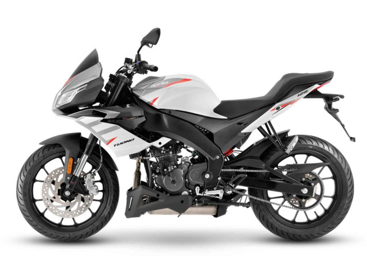 Moto Aprilia Tuono 125 Euro 5 color white lighting nueva