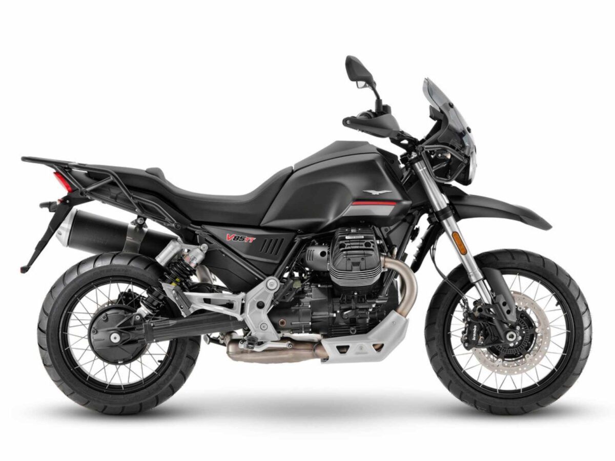 Moto Guzzi V85 TT negra de 2021