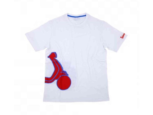 Camiseta Vespa shape blanca